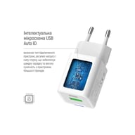 Зарядний пристрій ColorWay USB-C PD20W + 1xUSB QC4.0 white (CW-CHS062PD-WT) - фото 9