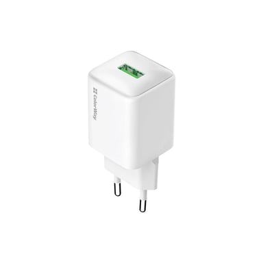 Зарядний пристрій ColorWay USB QC3.0 18W white (CW-CHS063Q-WT) - фото 1