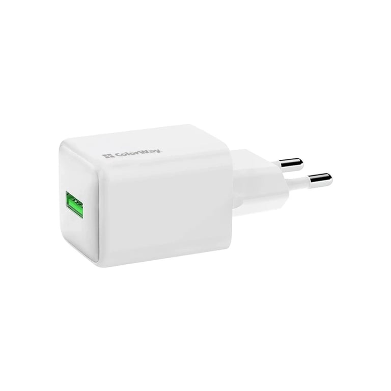 Зарядний пристрій ColorWay USB QC3.0 18W white (CW-CHS063Q-WT) - фото 2