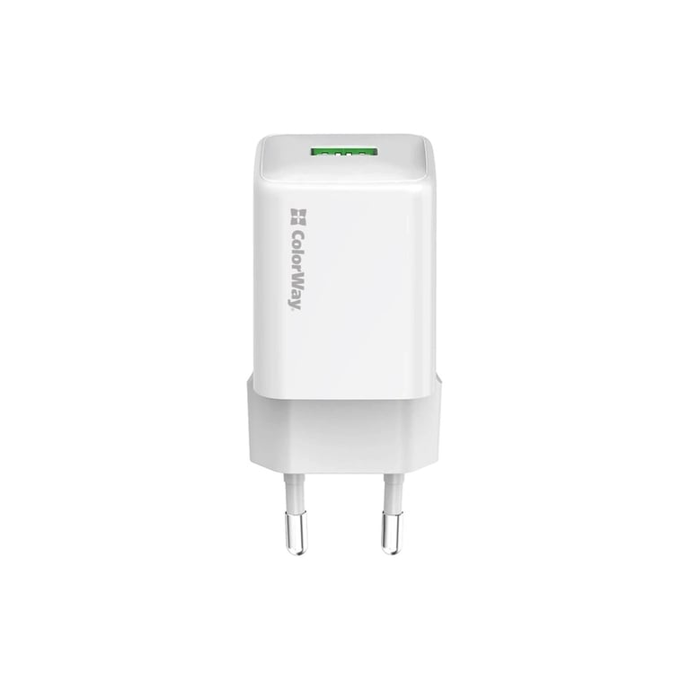 Зарядний пристрій ColorWay USB QC3.0 18W white (CW-CHS063Q-WT) - фото 4