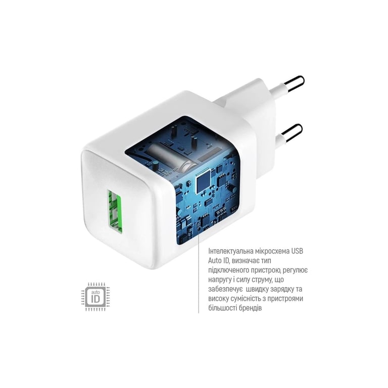 Зарядний пристрій ColorWay USB QC3.0 18W white (CW-CHS063Q-WT) - фото 8