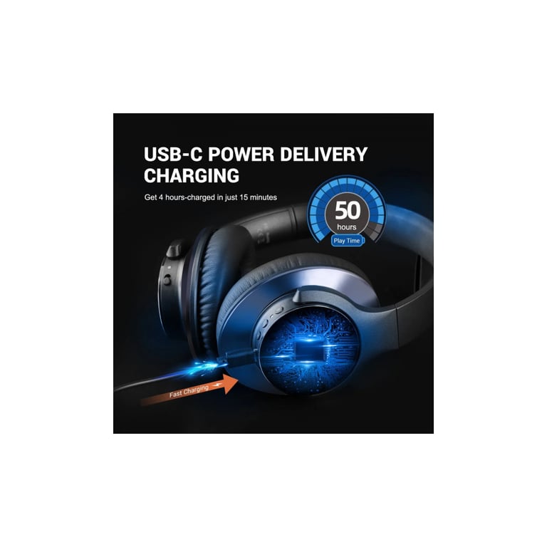 Навушники OneOdio A10 Bluetooth 3,5мм Black (A10 Black) - фото 7