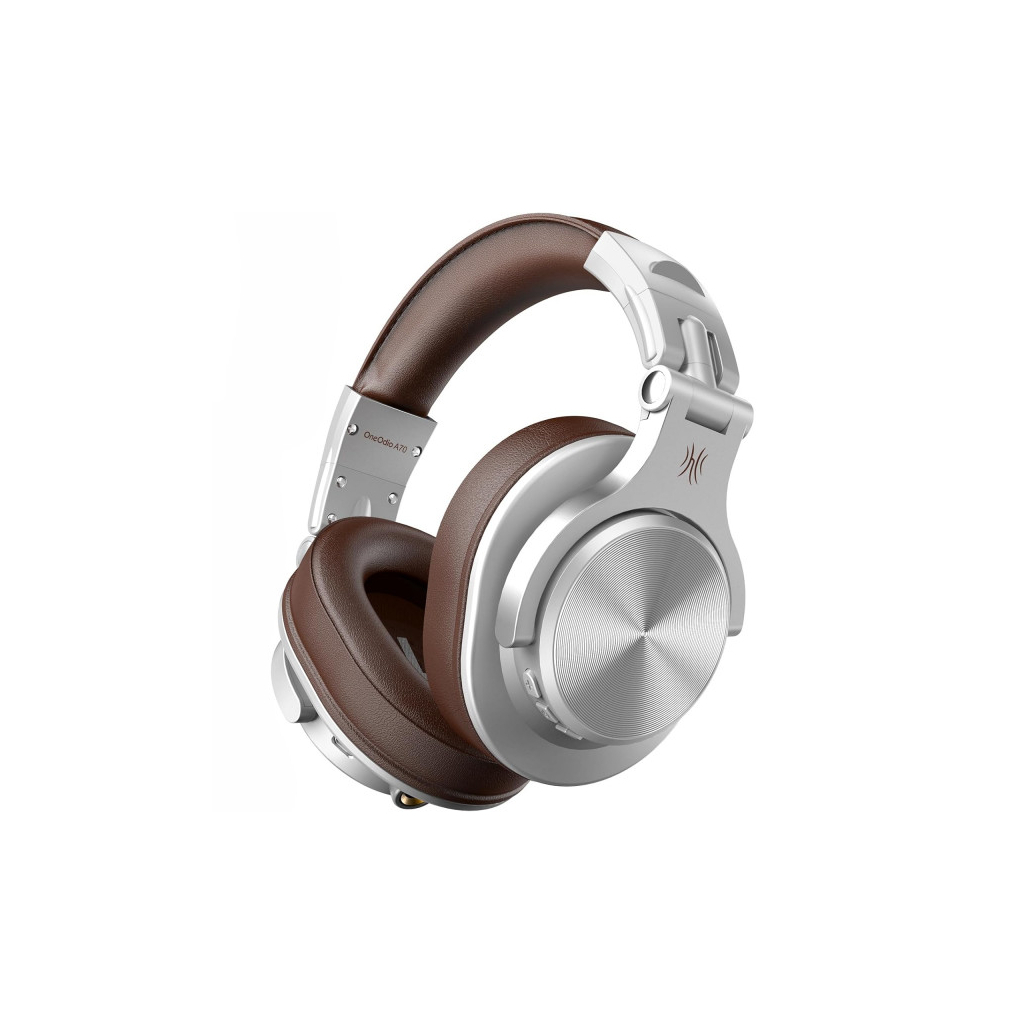 Навушники OneOdio Fusion A70 Bluetooth+3,5мм/6,35мм Silver/Brown (A70 Silver Brown) - фото 1 Навушники OneOdio Fusion A70 Bluetooth+3,5мм/6,35мм Silver/Brown (A70 Silver Brown) - фото 1