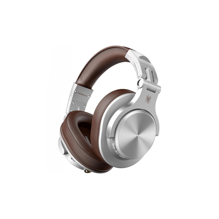 Навушники OneOdio Fusion A70 Bluetooth+3,5мм/6,35мм Silver/Brown (A70 Silver Brown) - фото 1