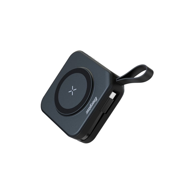 Батарея універсальна Energizer Magnetic Wireless 10000mAh 20W PD, AC зарядка, QI/15W, built-in USB-C (QM10001AC) - фото 2