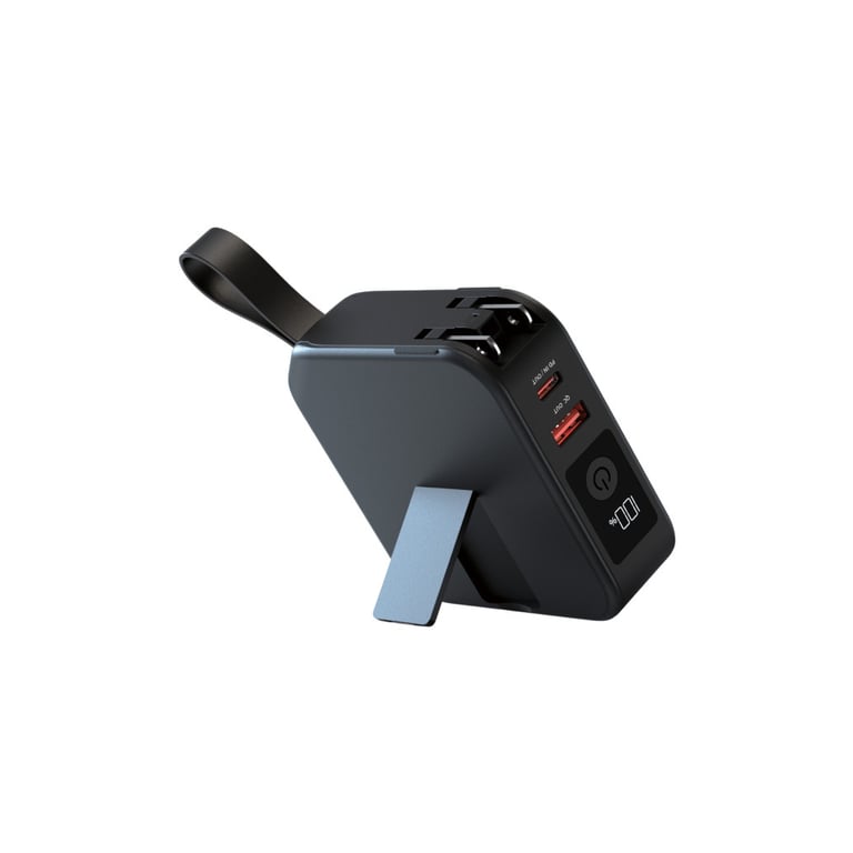 Батарея універсальна Energizer Magnetic Wireless 10000mAh 20W PD, AC зарядка, QI/15W, built-in USB-C (QM10001AC) - фото 4