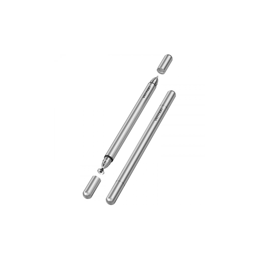 Стилус Vention 2-in-1 Stylus Pen Gray Aluminum Alloy Type (KQMH0) - фото 1 Стилус Vention 2-in-1 Stylus Pen Gray Aluminum Alloy Type (KQMH0) - фото 1