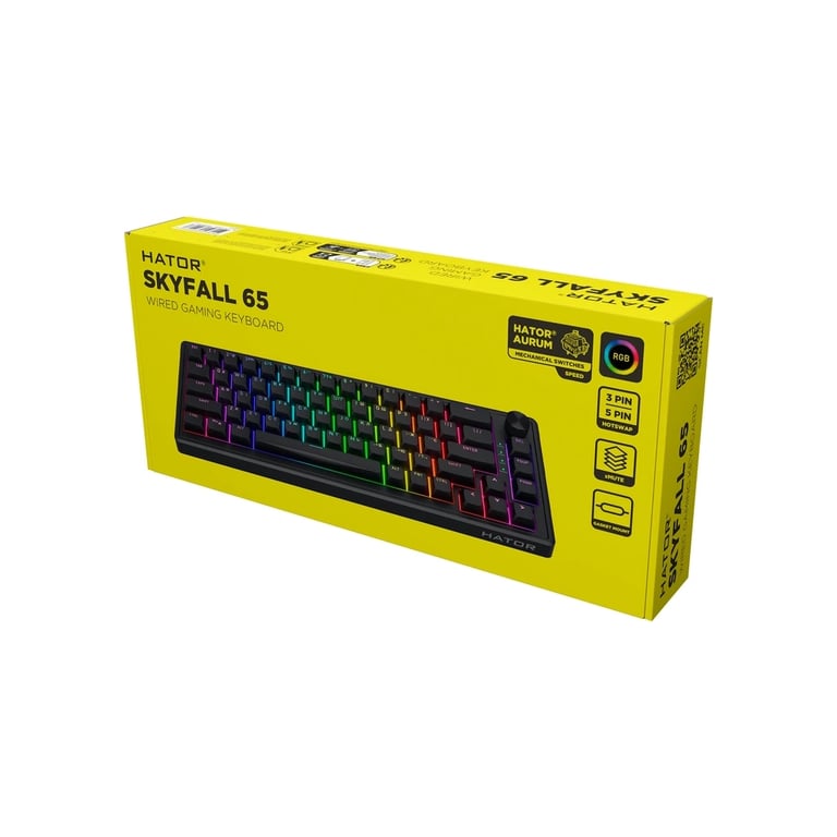 Клавіатура Hator Skyfall 65 USB UA Black (HTK1160UA) - фото 7