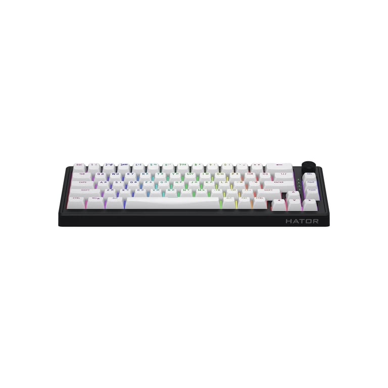 Клавіатура Hator Skyfall 65 Aurum Sterling RGB Wireless/Bluetooth/USB UA Black/White (HTK3160UA) - фото 2