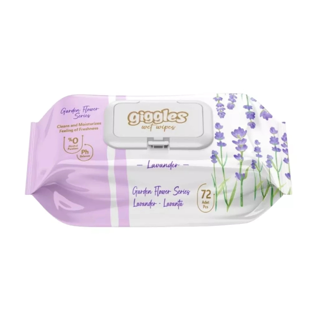 Дитячі вологі серветки Dolphin Lavander з клапоном 72 шт (8680131207428) - фото 1