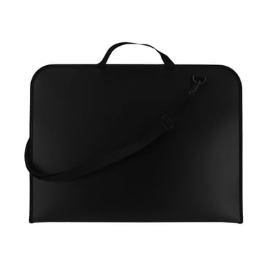 Папка - портфель Maxi А3 пластиковий на блискавці, чорний (MX30004) - фото 1