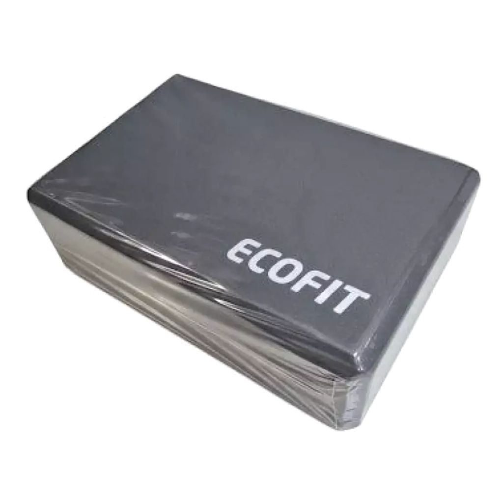 Блок для йоги Ecofit MD1219 8 х 15 х 23 см чорний (К00026945) - фото 1