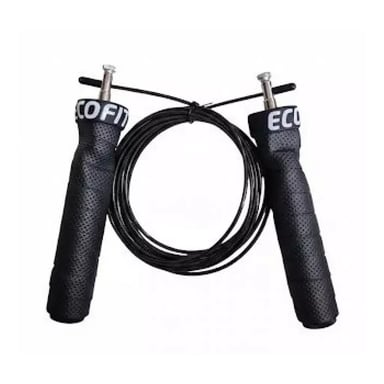 Скакалка Ecofit MDJR039 3 м чорна (К00026973) - фото 1