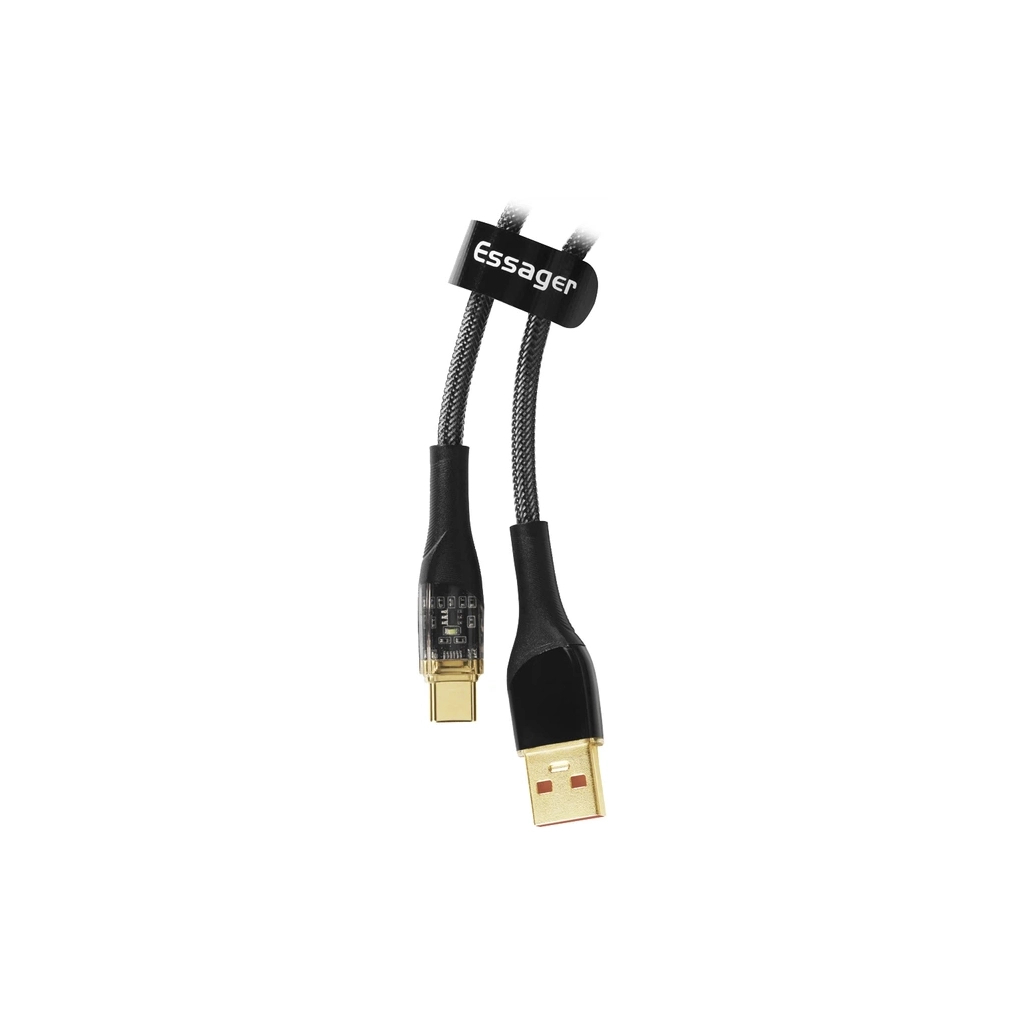 Дата кабель USB 2.0 AM to USB-C 1.0m 7A black Essager (EXCT-XJ01-P) - фото 1 Дата кабель USB 2.0 AM to USB-C 1.0m 7A black Essager (EXCT-XJ01-P) - фото 1