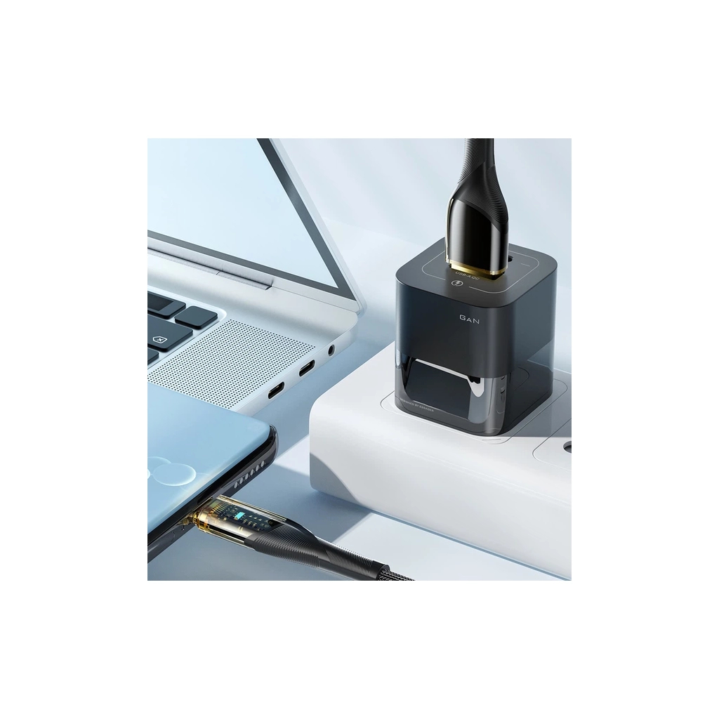 Дата кабель USB 2.0 AM to USB-C 1.0m 7A black Essager (EXCT-XJ01-P) - фото 6 Дата кабель USB 2.0 AM to USB-C 1.0m 7A black Essager (EXCT-XJ01-P) - фото 6