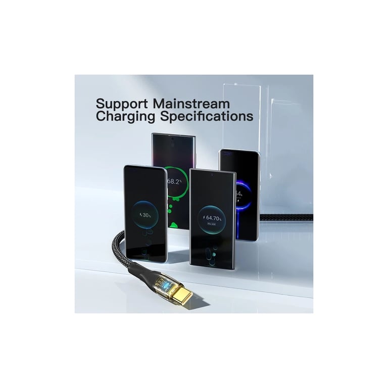Дата кабель USB 2.0 AM to USB-C 1.0m 7A black Essager (EXCT-XJ01-P) - фото 7