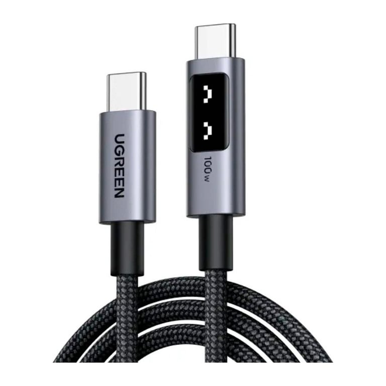 Дата кабель USB-C to USB-C 1.0m PD 100W L509 black Ugreen (35501) - фото 1