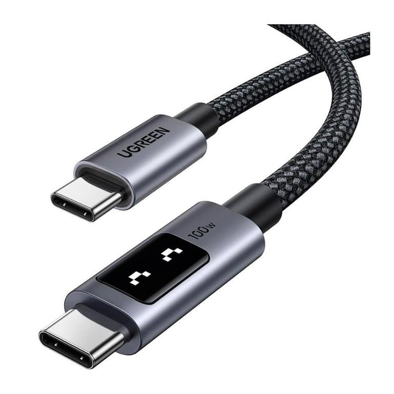 Дата кабель USB-C to USB-C 1.0m PD 100W L509 black Ugreen (35501) - фото 2