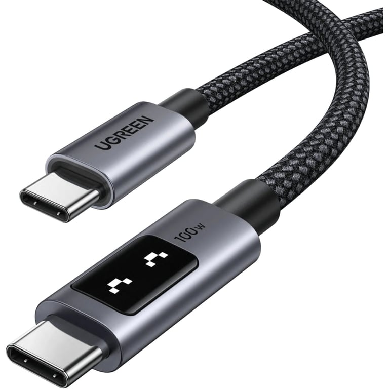 Дата кабель USB-C to USB-C 2.0m PD 100W display L509 black Ugreen (35512) - фото 1