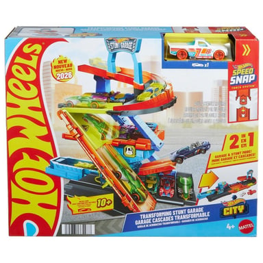 Автотрек Hot Wheels City Гараж-трансформер для трюків (JHL94) - фото 1