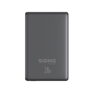 Батарея універсальна Sigma X-power SI10A7QL-MAG grey 10000mAh, Magnetic wireless 15W, PD+QC, 20W max (4827798955116) - фото 1
