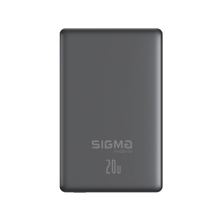 Батарея універсальна Sigma X-power SI10A7QL-MAG grey 10000mAh, Magnetic wireless 15W, PD+QC, 20W max (4827798955116) - фото 1