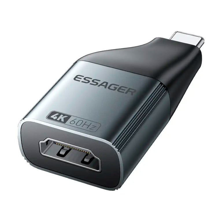 Перехідник HDMI F to USB-C M 4K60Hz Essager (EZJHD60-MJ0G-P) - фото 1