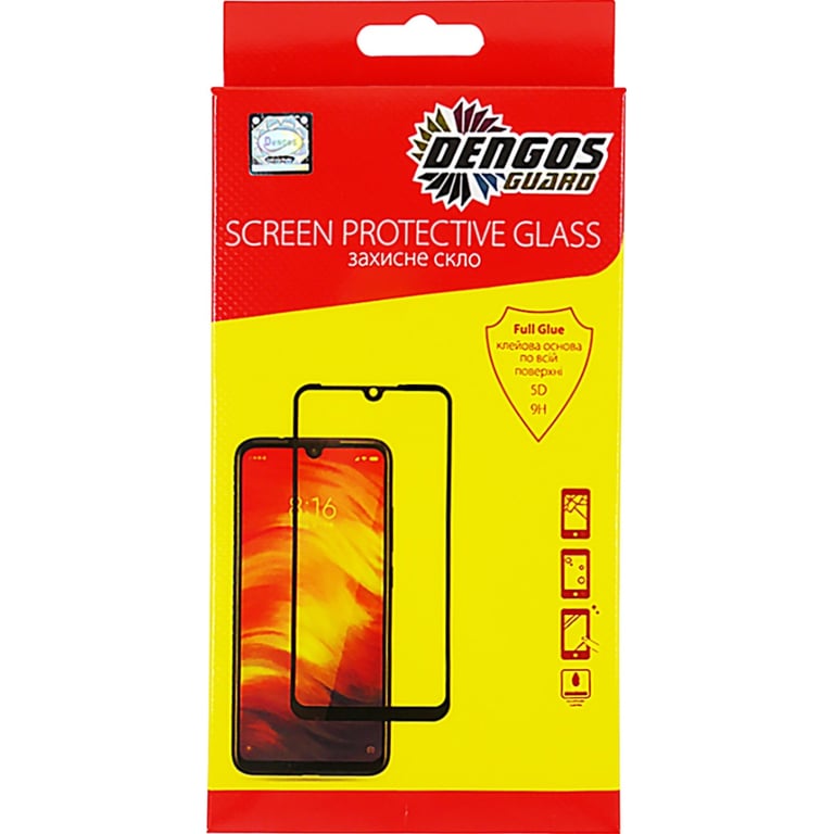 Скло захисне Dengos Full Glue OPPO Reno15 F/FS Black (TGFG-436)