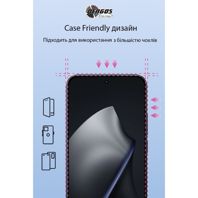 Скло захисне Dengos Full Glue Xiaomi 15T/15T Pro Black (TGFG-430) - фото 3