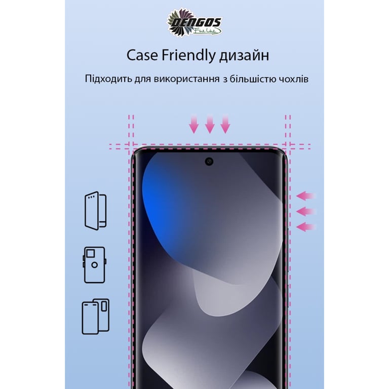 Скло захисне Dengos Full Glue Xiaomi Redmi Note 15 5G Black (TGFG-426) - фото 3