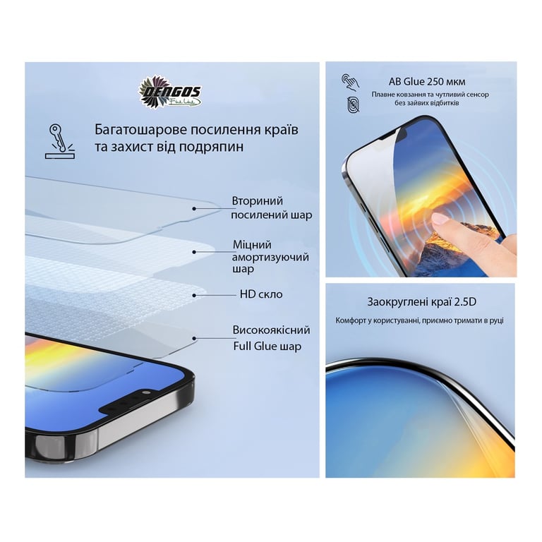 Скло захисне Dengos Full Glue Xiaomi Redmi Note 15 5G Black (TGFG-426) - фото 4