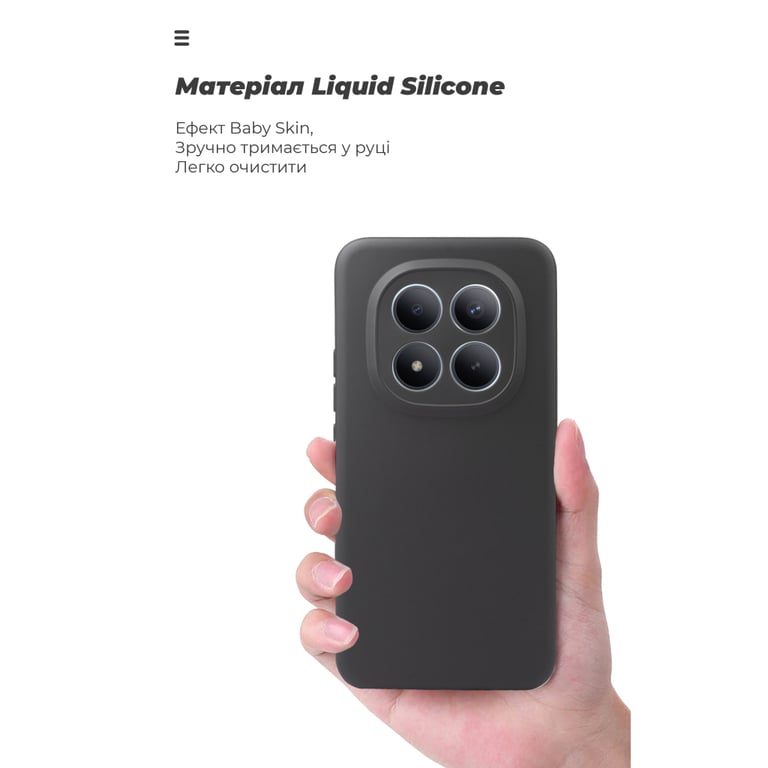 Чохол до мобільного телефона Armorstandart ICON Xiaomi Redmi Note 15 Pro Plus 5G / Poco M8 Pro 5G Camera cover Black (ARM89708) - фото 7