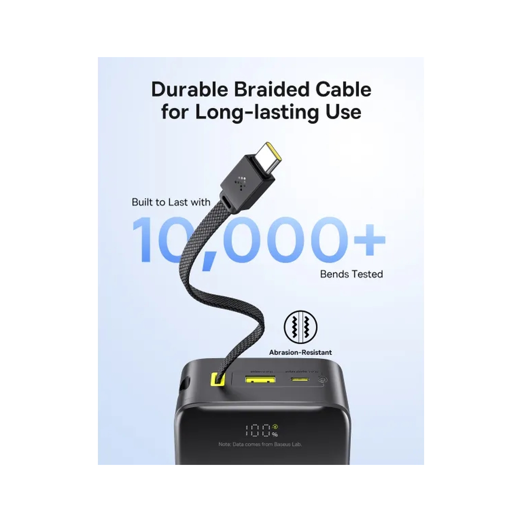 Батарея універсальна Baseus EnerFill FC51 Bipow2 Pro 30000mAh 22,5W build cab.USB-C black (E0028100) - фото 10 Батарея універсальна Baseus EnerFill FC51 Bipow2 Pro 30000mAh 22,5W build cab.USB-C black (E0028100) - фото 10