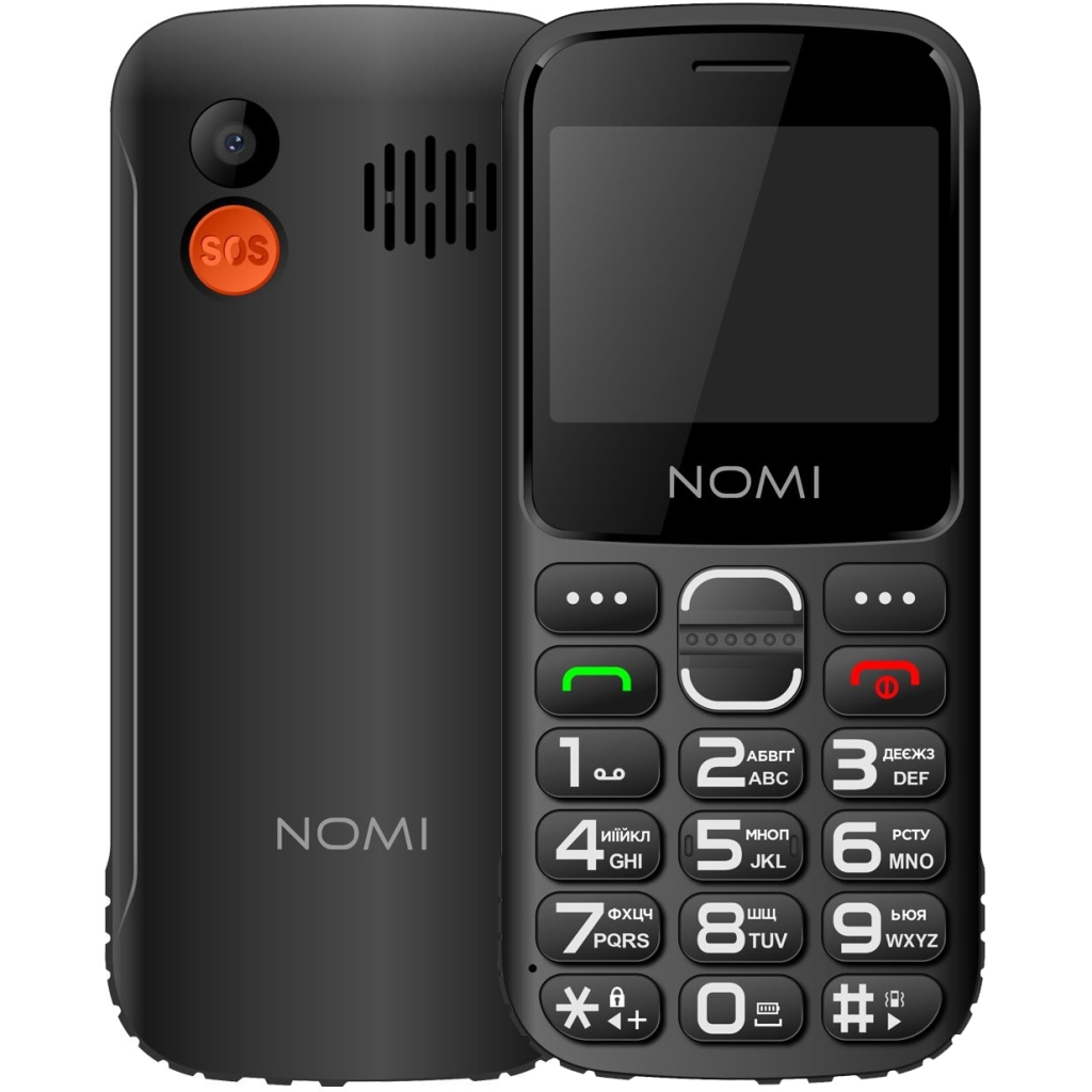 Мобільний телефон Nomi i2320 Black Мобільний телефон Nomi i2320 Black