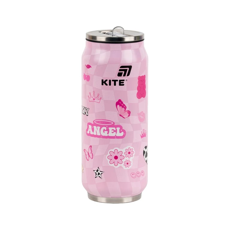 Поїльник-непроливайка Kite Angel термочашка з трубочкою, 500 мл (K25-1264-2) - фото 1