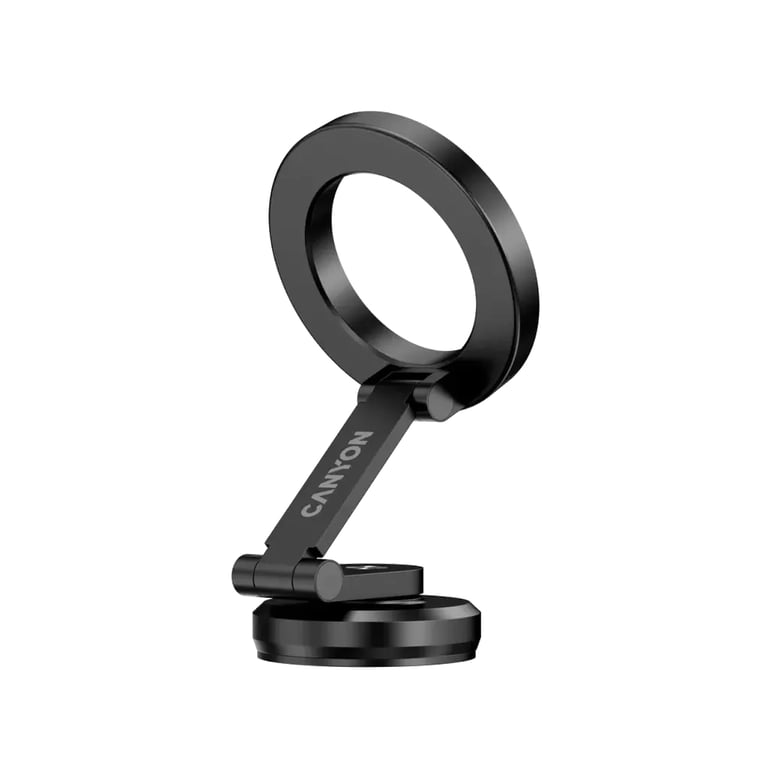 Універсальний автотримач Canyon Magnetic phone holder OnGrip 10 aluminum Black (CNS-CCHM10) - фото 4