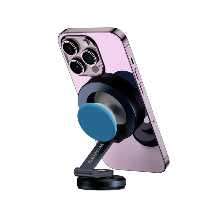 Універсальний автотримач Canyon Magnetic phone holder OnGrip 10 aluminum Black (CNS-CCHM10) - фото 6