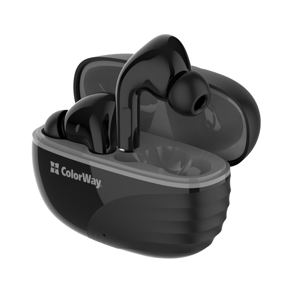Навушники ColorWay Slim TWS-5 Earbuds Black (CW-TWS5BK) - фото 1