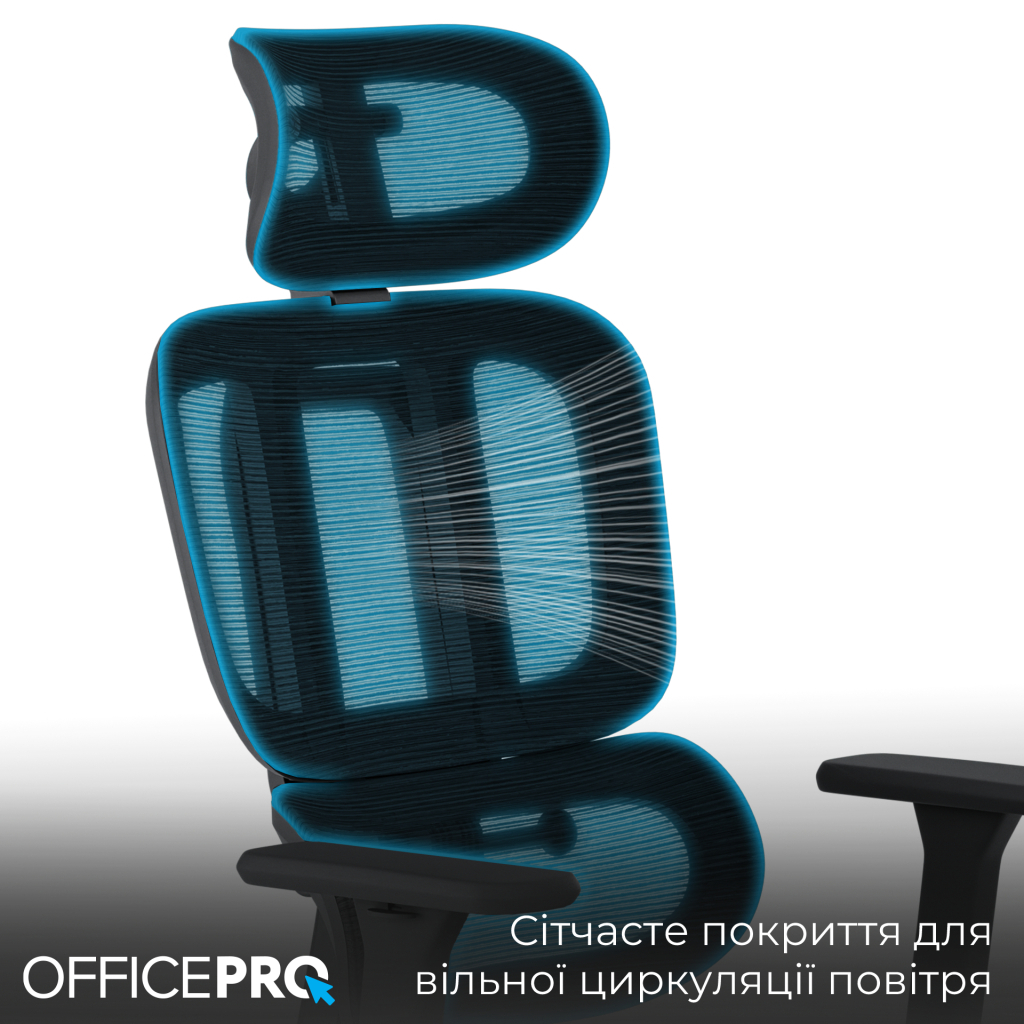 Офісне крісло OfficePro Skyline OC580-B-B-B (OC580-B-B-B) - фото 10 Офісне крісло OfficePro Skyline OC580-B-B-B (OC580-B-B-B) - фото 10
