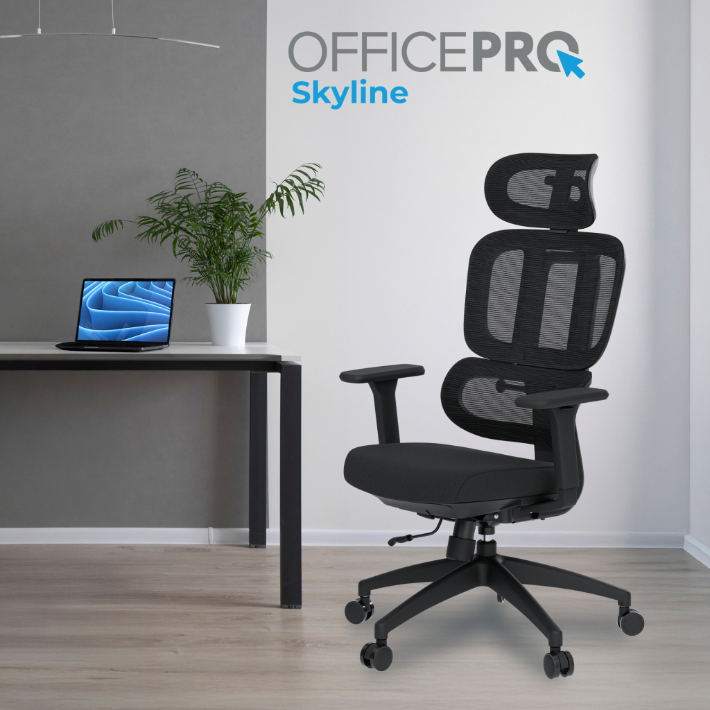 Офісне крісло OfficePro Skyline OC580-B-B-B (OC580-B-B-B) - фото 9 Офісне крісло OfficePro Skyline OC580-B-B-B (OC580-B-B-B) - фото 9
