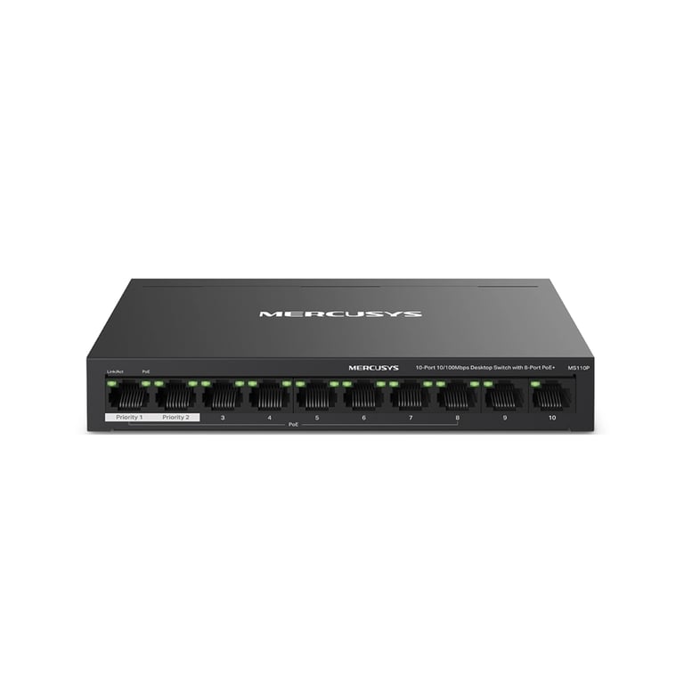 Комутатор мережевий Mercusys MS110P - фото 1