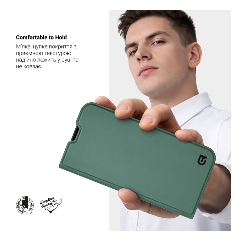 Чохол до мобільного телефона Armorstandart OneFold Case Motorola G06 4G Green (ARM89035) - фото 5