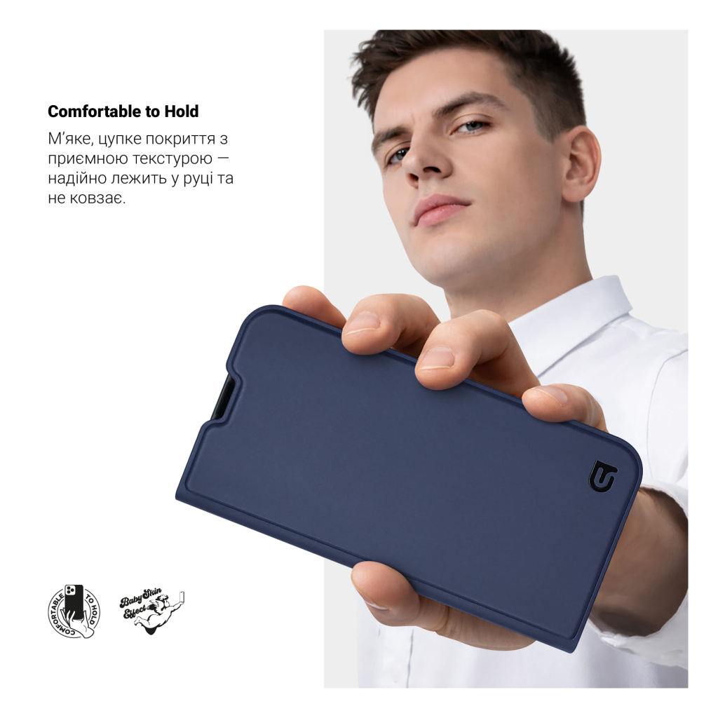 Чохол до мобільного телефона Armorstandart OneFold Case Motorola G57 Power 5G Dark Blue (ARM89767) - фото 6 Чохол до мобільного телефона Armorstandart OneFold Case Motorola G57 Power 5G Dark Blue (ARM89767) - фото 6