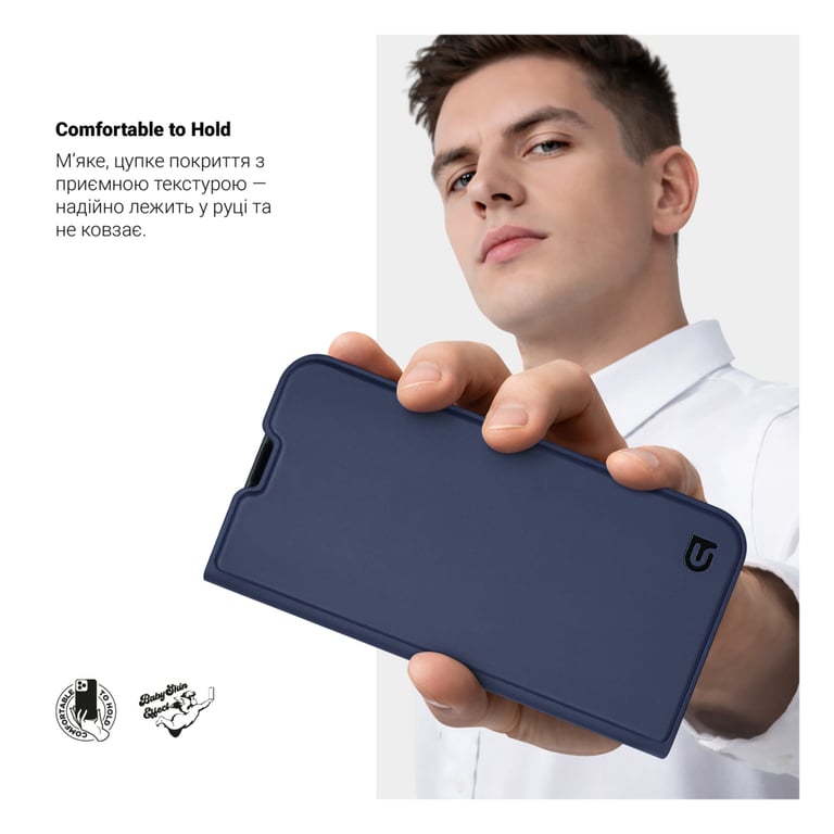 Чохол до мобільного телефона Armorstandart OneFold Case Motorola G57 Power 5G Dark Blue (ARM89767) - фото 6