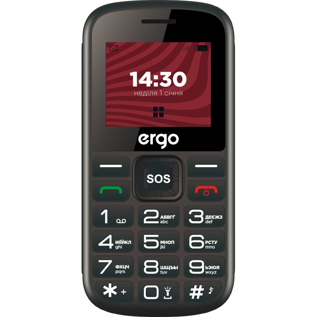 Мобільний телефон Ergo R202 Black - фото 2 Мобільний телефон Ergo R202 Black - фото 2