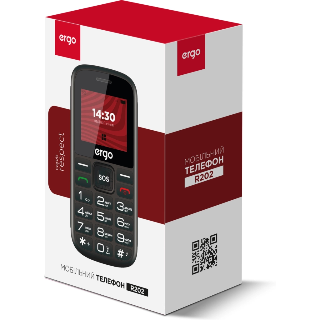 Мобільний телефон Ergo R202 Black - фото 8 Мобільний телефон Ergo R202 Black - фото 8