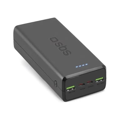 Батарея універсальна SBS 30000mAh 20W PD,QC, 2xUSB-A, 2xUSB-C Black (TTBB30000PD20K) - фото 1
