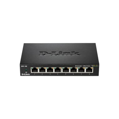Комутатор мережевий D-Link DGS-108 - фото 1