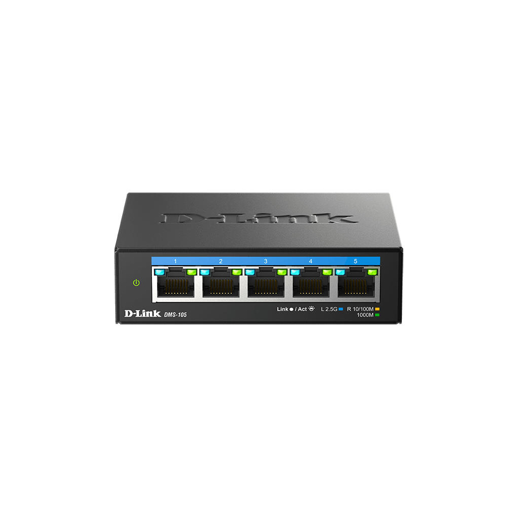 Комутатор мережевий D-Link DMS-105 - фото 1 Комутатор мережевий D-Link DMS-105 - фото 1