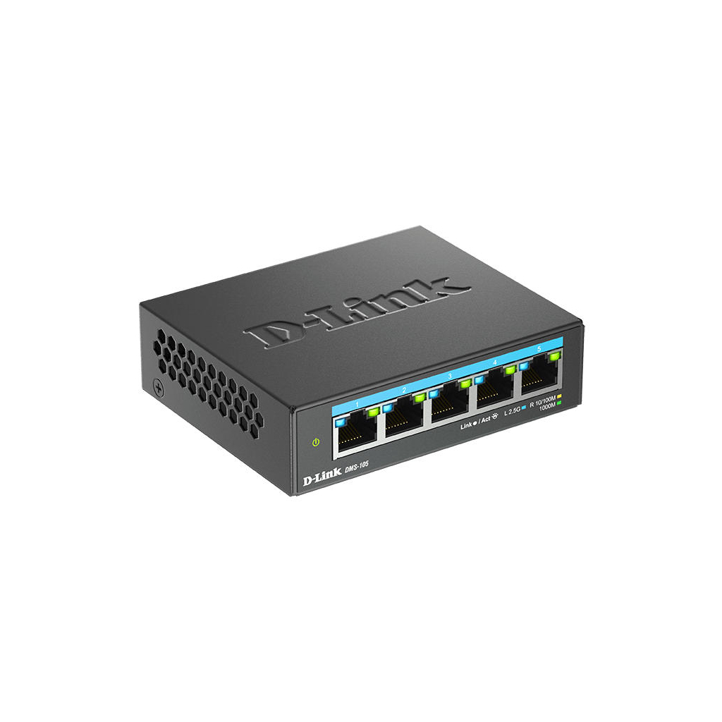 Комутатор мережевий D-Link DMS-105 - фото 2 Комутатор мережевий D-Link DMS-105 - фото 2
